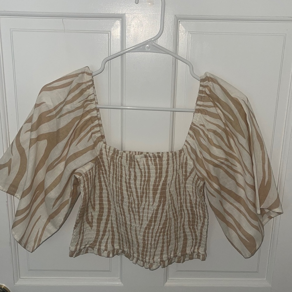 Billabong Zebra Print Top - Size M
